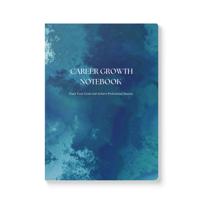 Career Growth Softcover Notebook - blue ocean