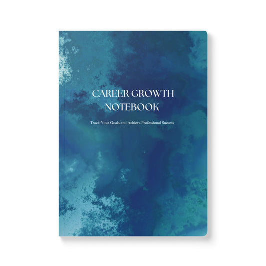 Career Growth Softcover Notebook - blue ocean