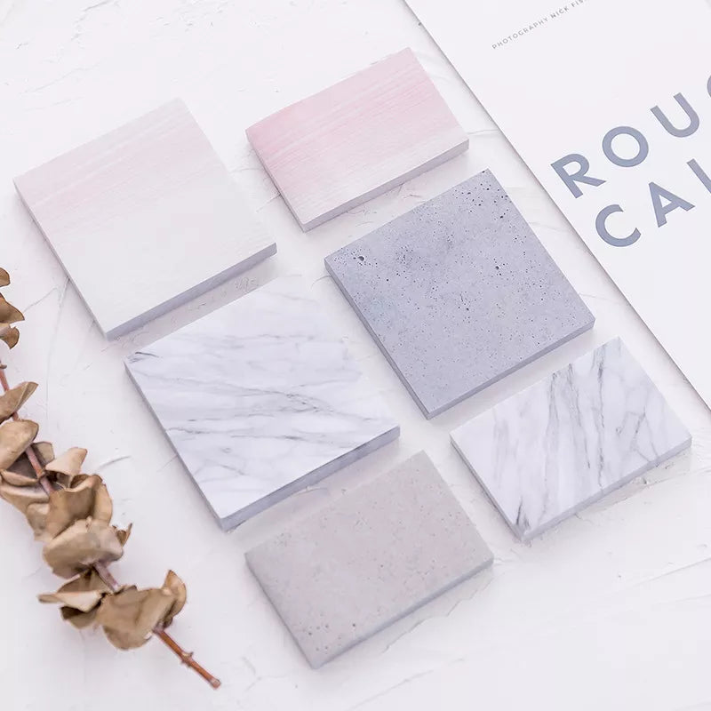 Marble Notepad Self-Adhesive