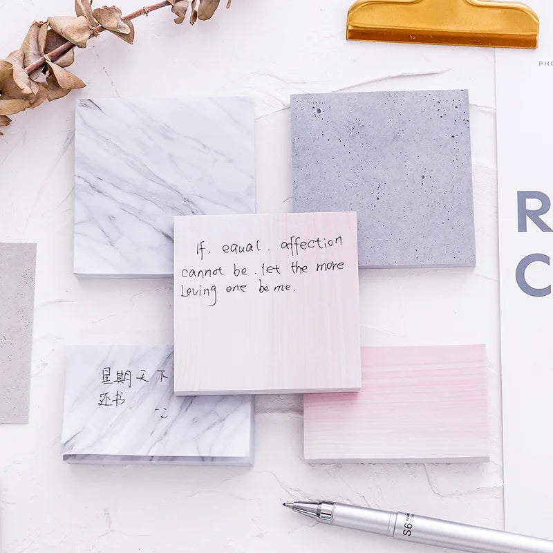 Marble Notepad Self-Adhesive